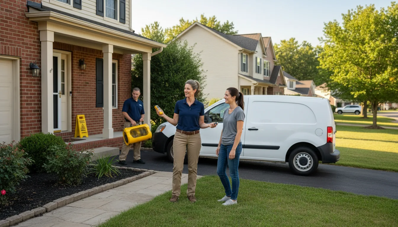 Residential water damage restoration in Beyer, PA